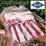 Beef rib TOMAHAWK Australia STEER (young cattle) DIAMANTINA frozen portioned 1 rib +/- 1.6kg (price/kg)